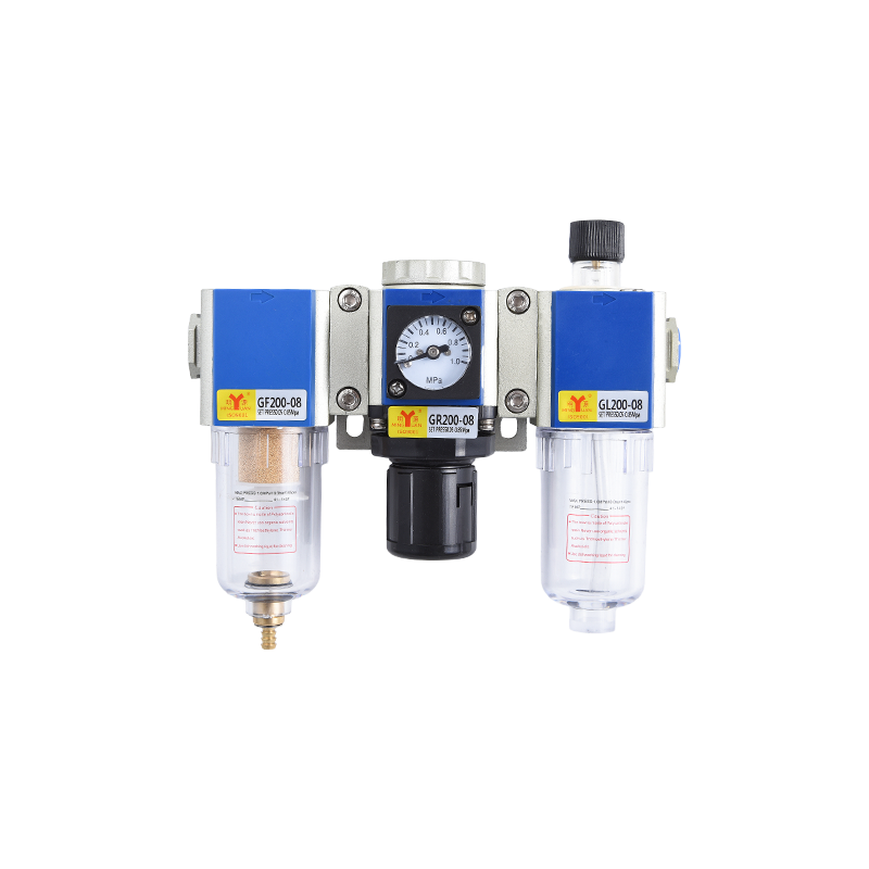 Regulador de filtro de aire PT con soporte y manómetro