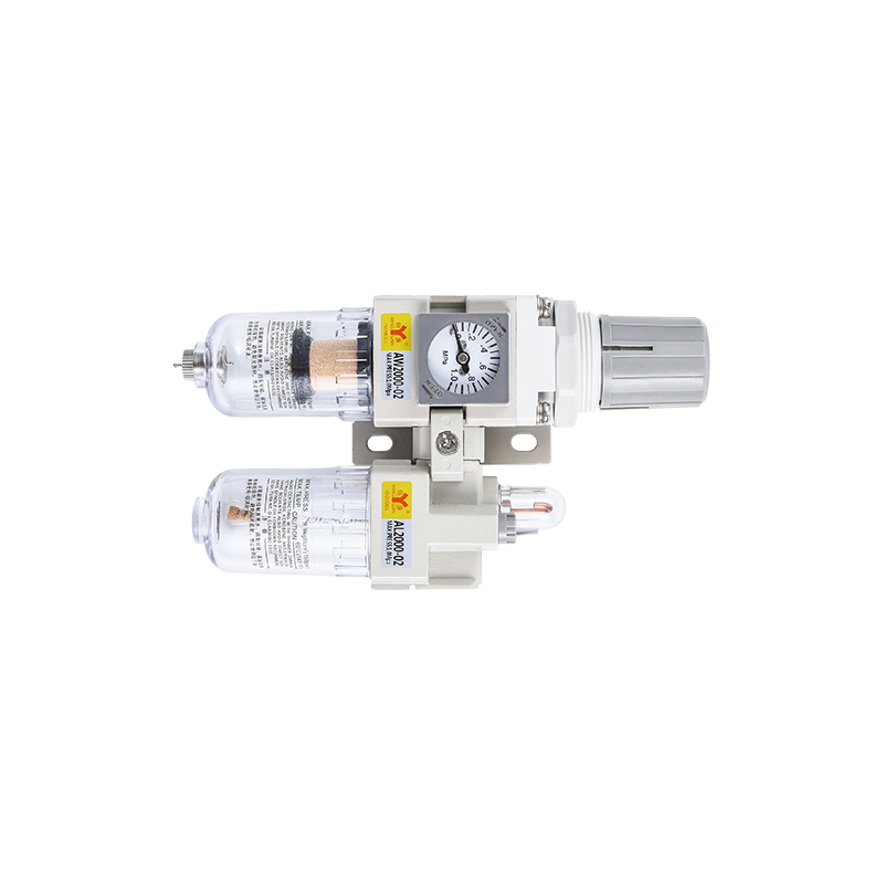 Unidad de tratamiento de fuente de aire combinada de dos uniones