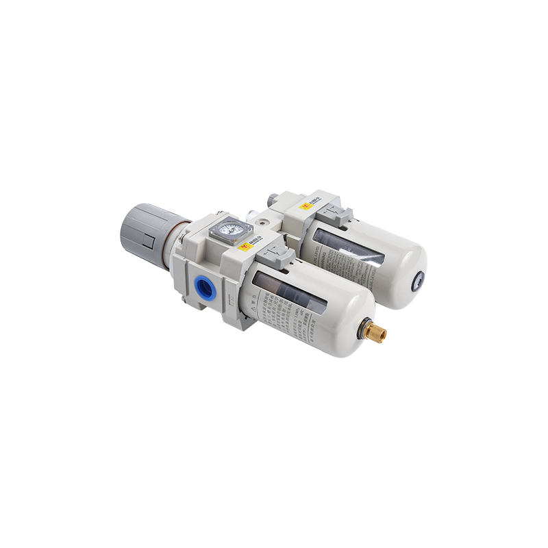 Unidad de tratamiento de fuente de aire combinada de dos uniones