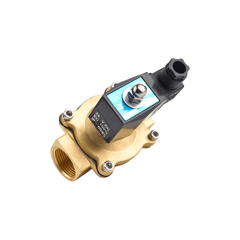 24V válvula solenoide hidráulica de agua para equipo de laboratorio de 2 pulgadas