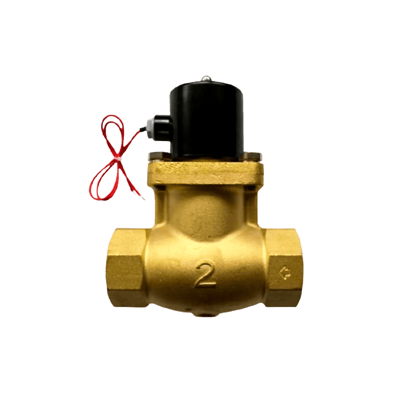 Válvula de control de solenoide de latón de 2 vías